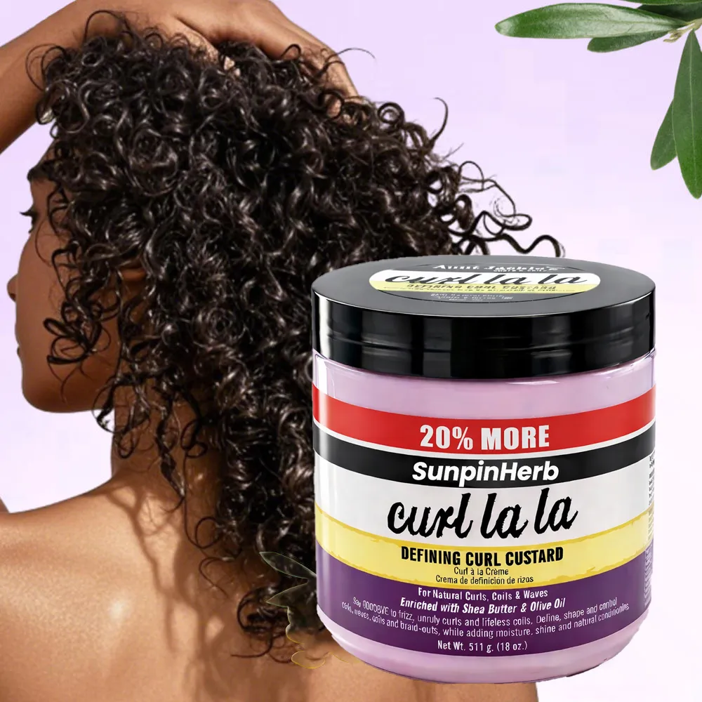 Private Label Shea Butter & Olive Oil Defining Curl Custard 18 oz