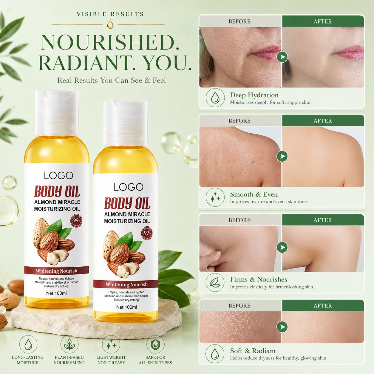 Private Label Moisturizing Body Oil 100ml