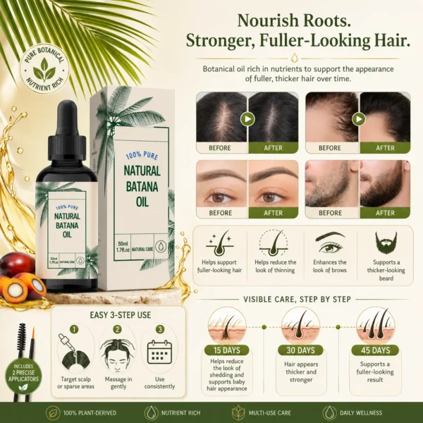 Rosemary Hair Growth Elixir & Natural Batana Oil Set for Scalp Brows Beard – OEM/ODM Custom Formula