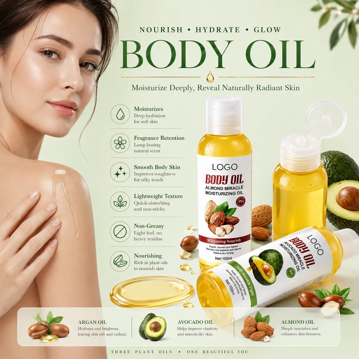 Private Label Moisturizing Body Oil 100ml