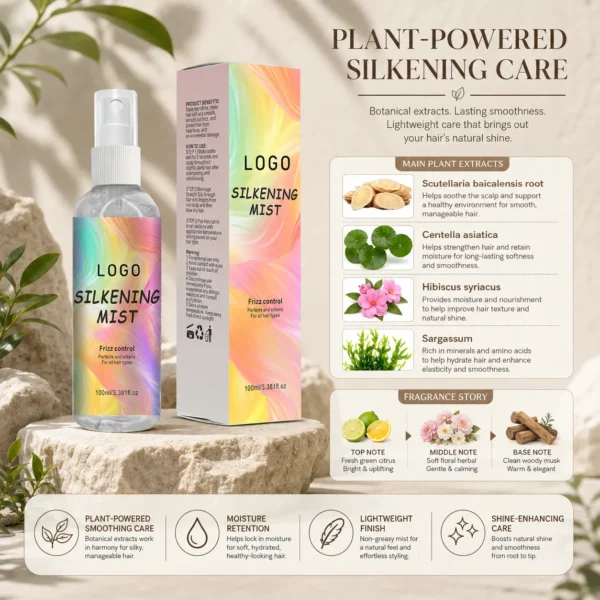 Private Label Silkening Mist Hair Spray 100ml