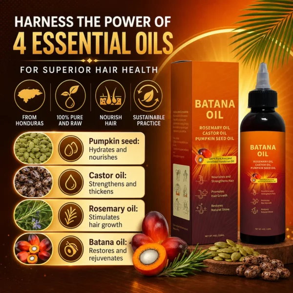 Batana Oil with Rosemary Castor & Pumpkin Seed Oil