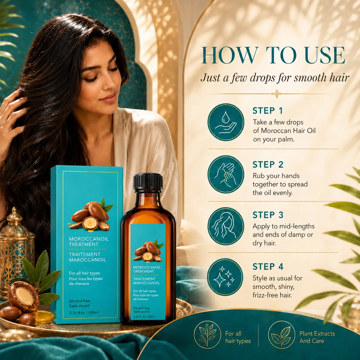 Moroccan Argan Oil Hair Treatment – OEM/ODM Custom Formula