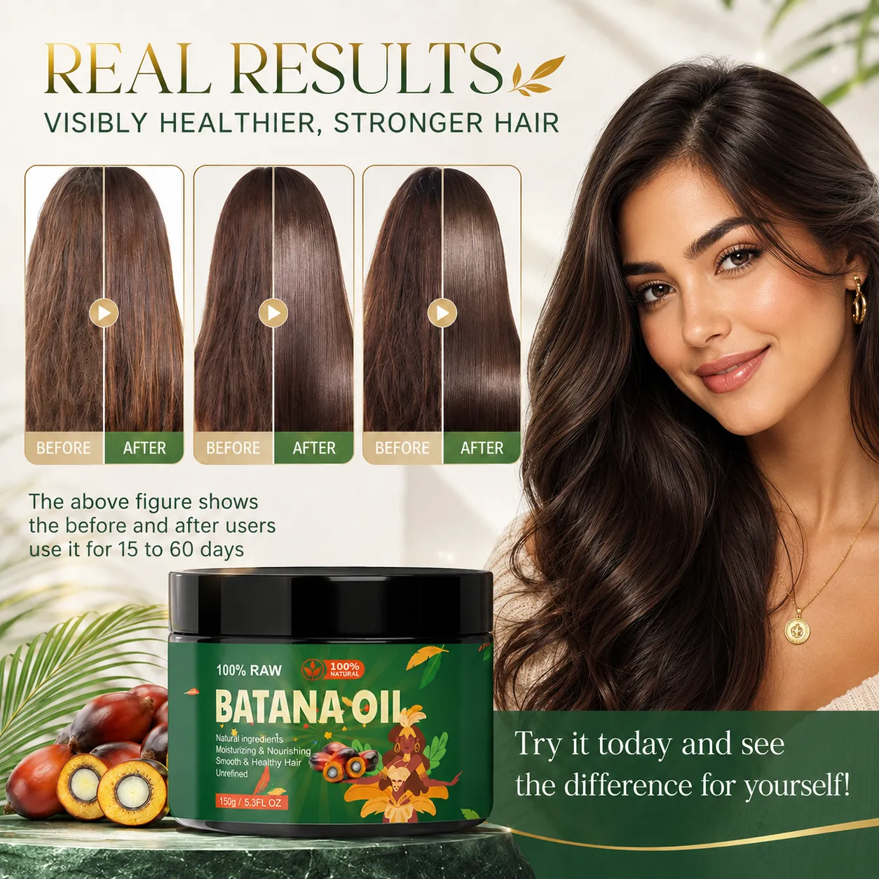 100% Raw Batana Oil Hair Treatment – OEM/ODM Custom Formula