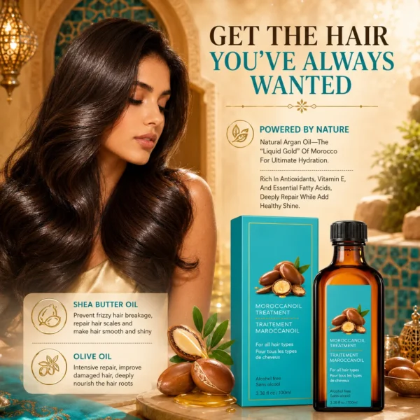 Moroccan Argan Oil Hair Treatment – OEM/ODM Custom Formula
