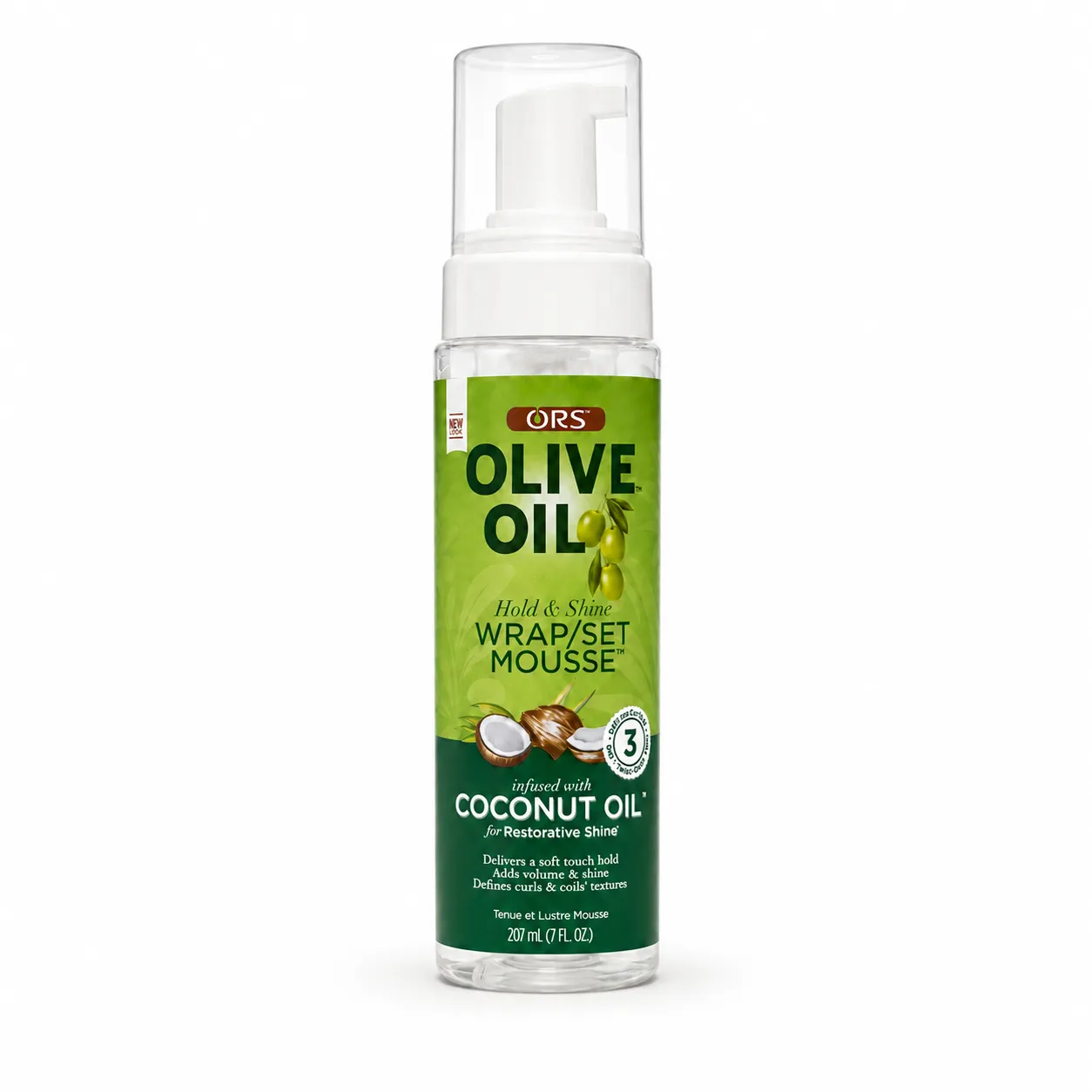 Private Label Olive Oil Wrap and Set Mousse for Soft Hold