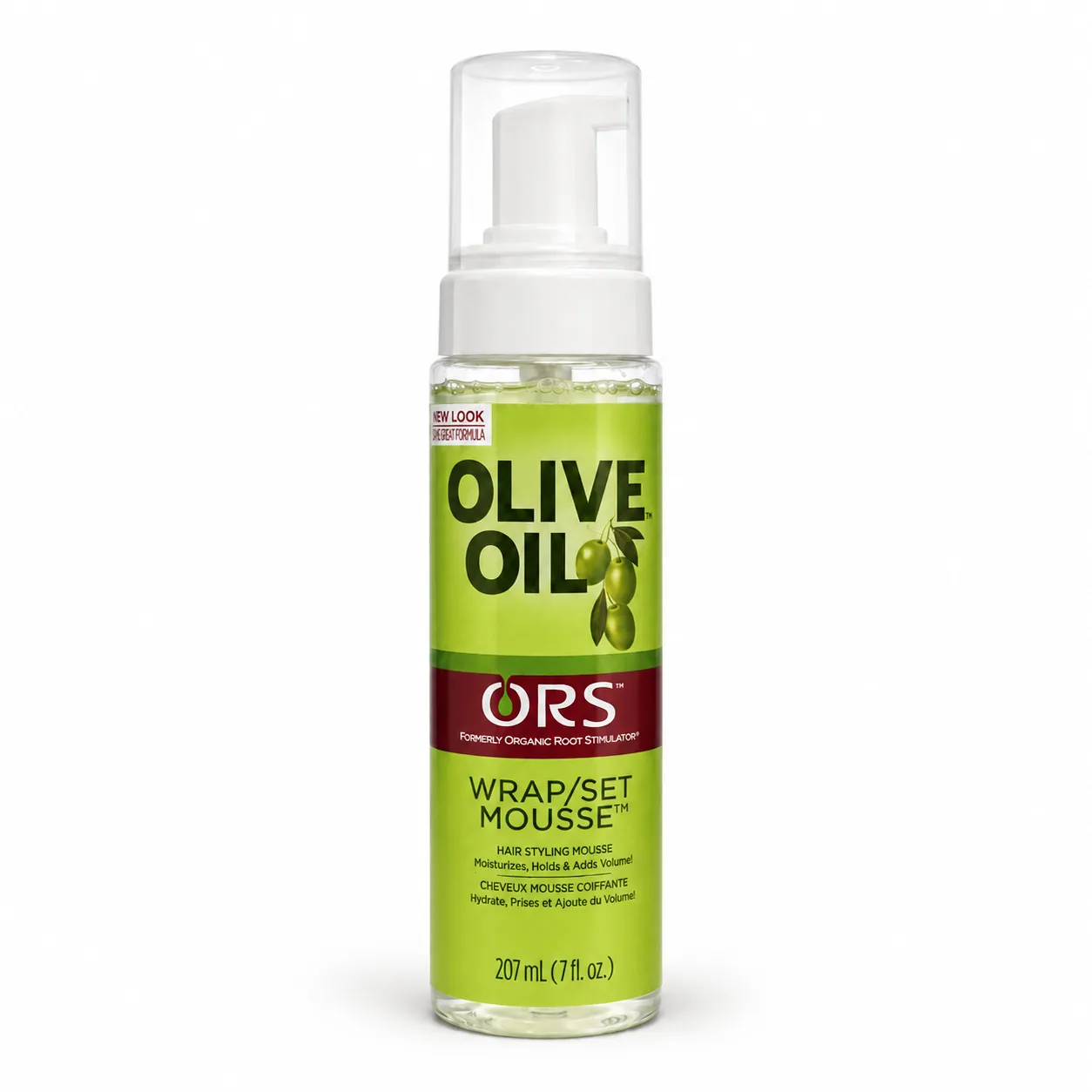 Private Label Olive Oil Wrap and Set Mousse for Soft Hold