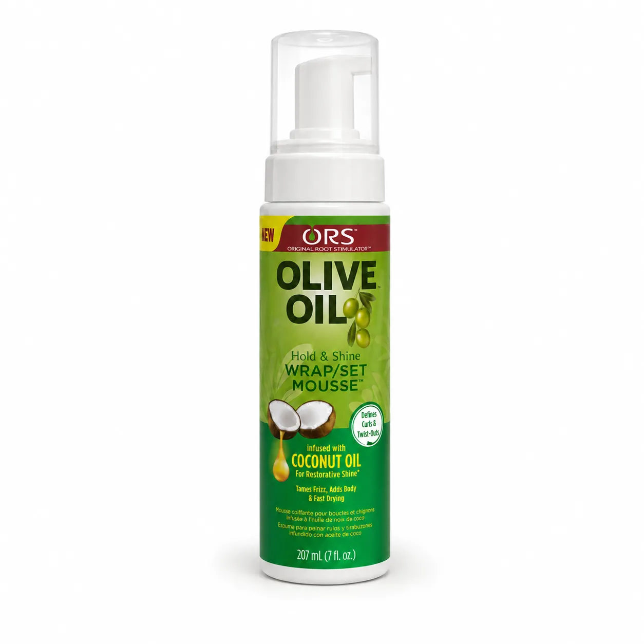 Private Label Olive Oil Wrap and Set Mousse for Soft Hold