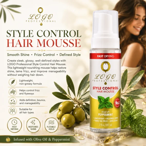 Peppermint Style Control Hair Mousse