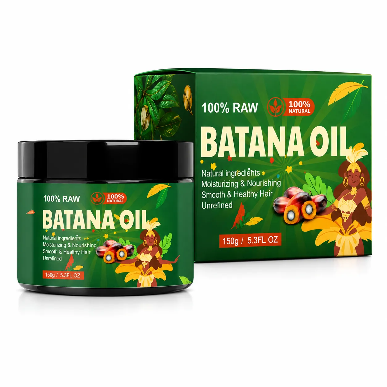 100% Raw Batana Oil Hair Treatment – OEM/ODM Custom Formula