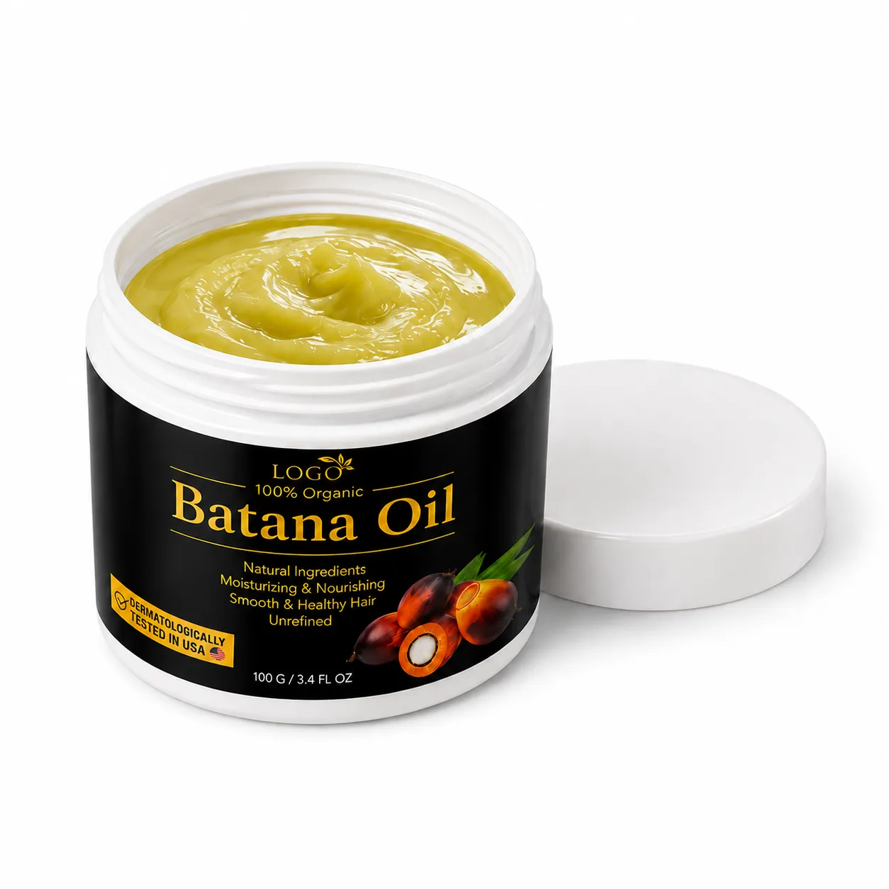 Private Label Batana Oil Hair Butter Treatment Balm for Dry & Damaged Hair – 100g / 3.4 fl oz