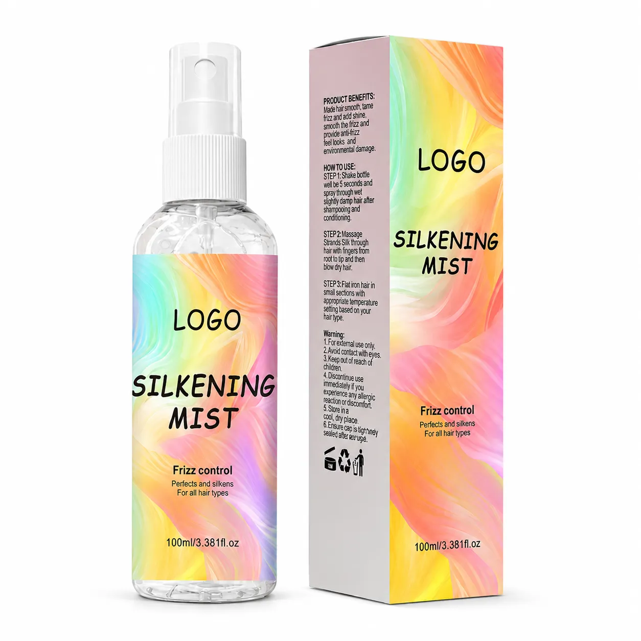 Private Label Silkening Mist Hair Spray 100ml