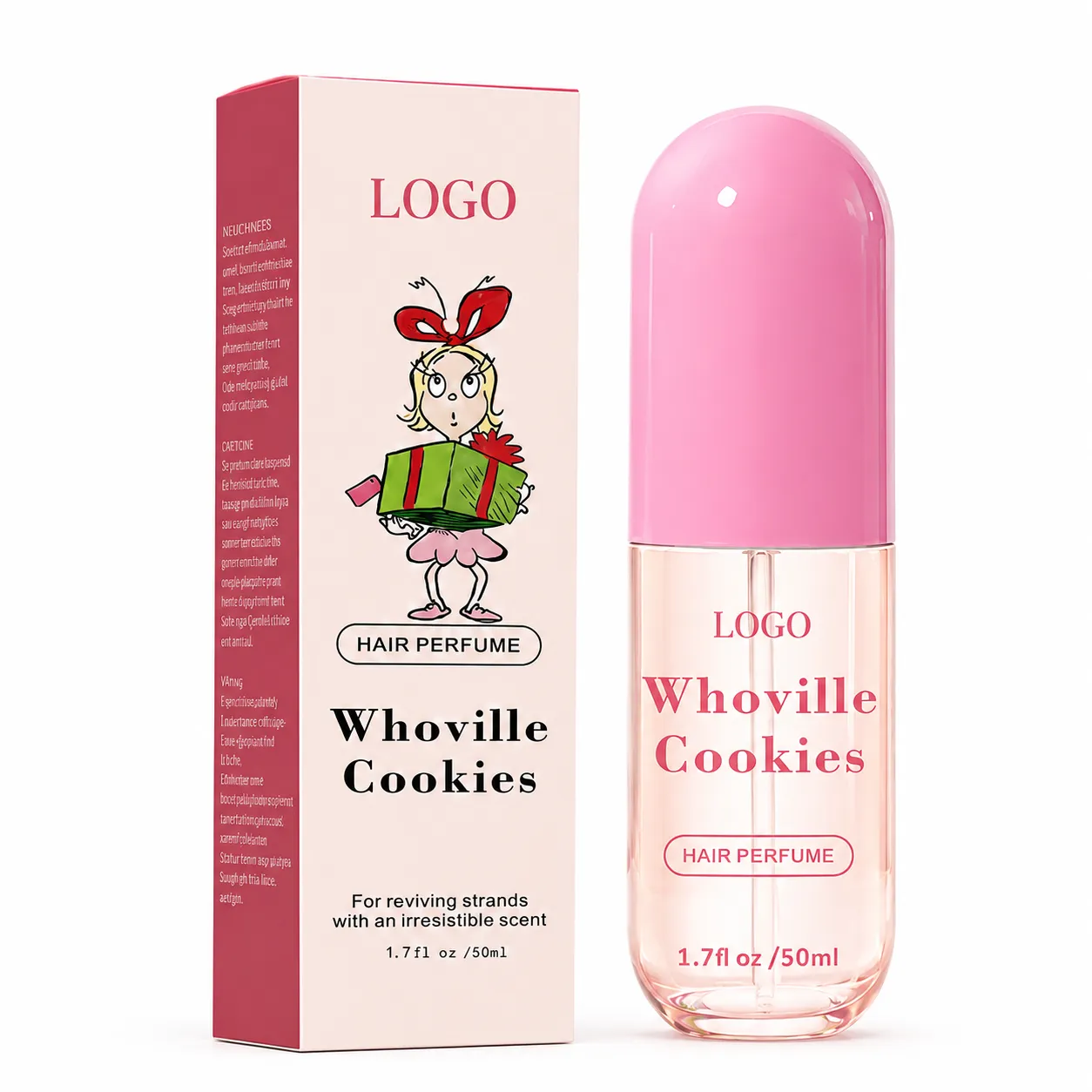 Private Label Sweet Cookie Hair Perfume Spray Fine Mist 50ml