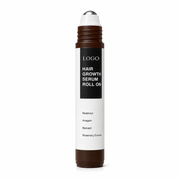 Hair Growth Serum Roll-On with Redensyl Anagain Baicapil & Rosemary Extract – OEM/ODM Custom Formula