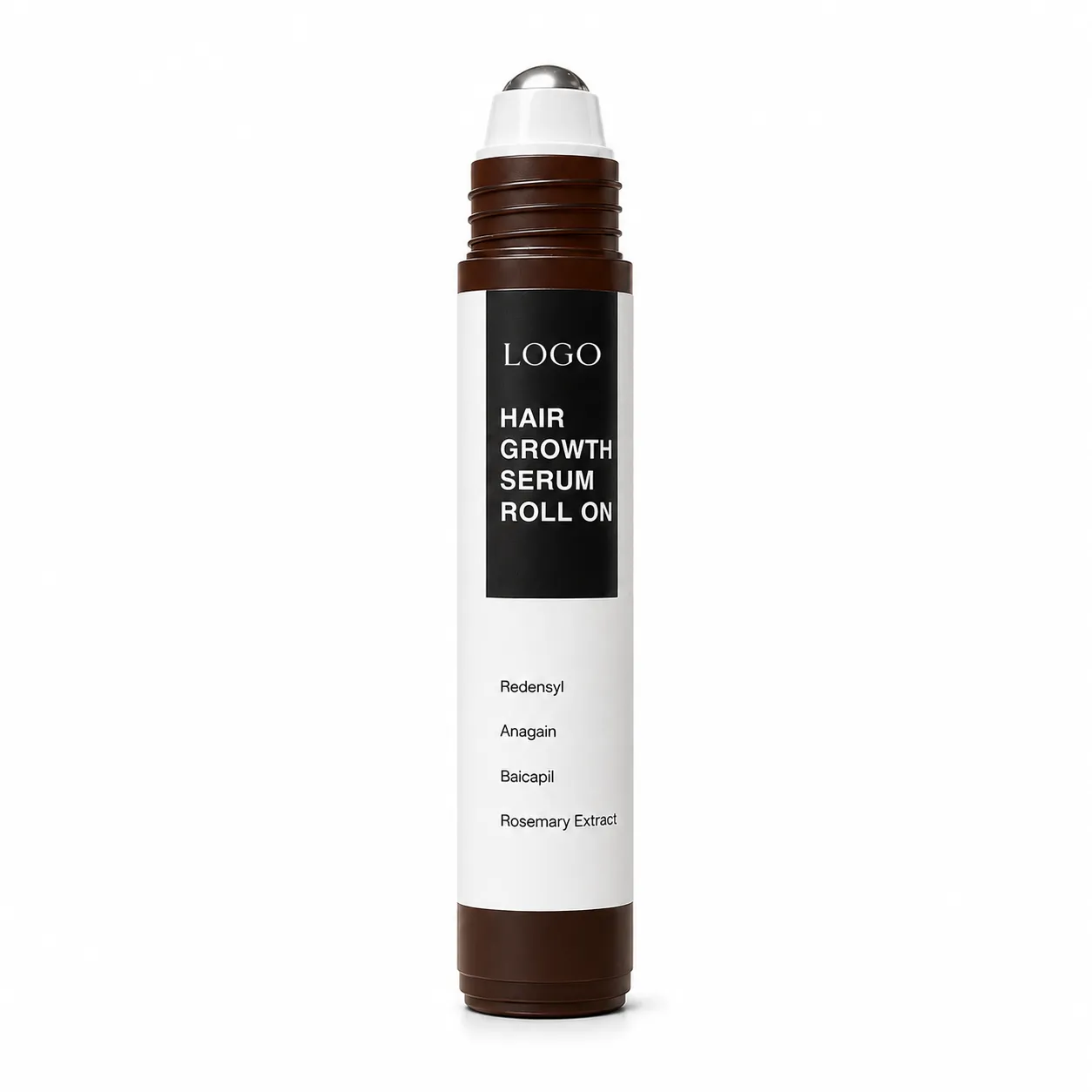 Hair Growth Serum Roll-On with Redensyl Anagain Baicapil & Rosemary Extract – OEM/ODM Custom Formula