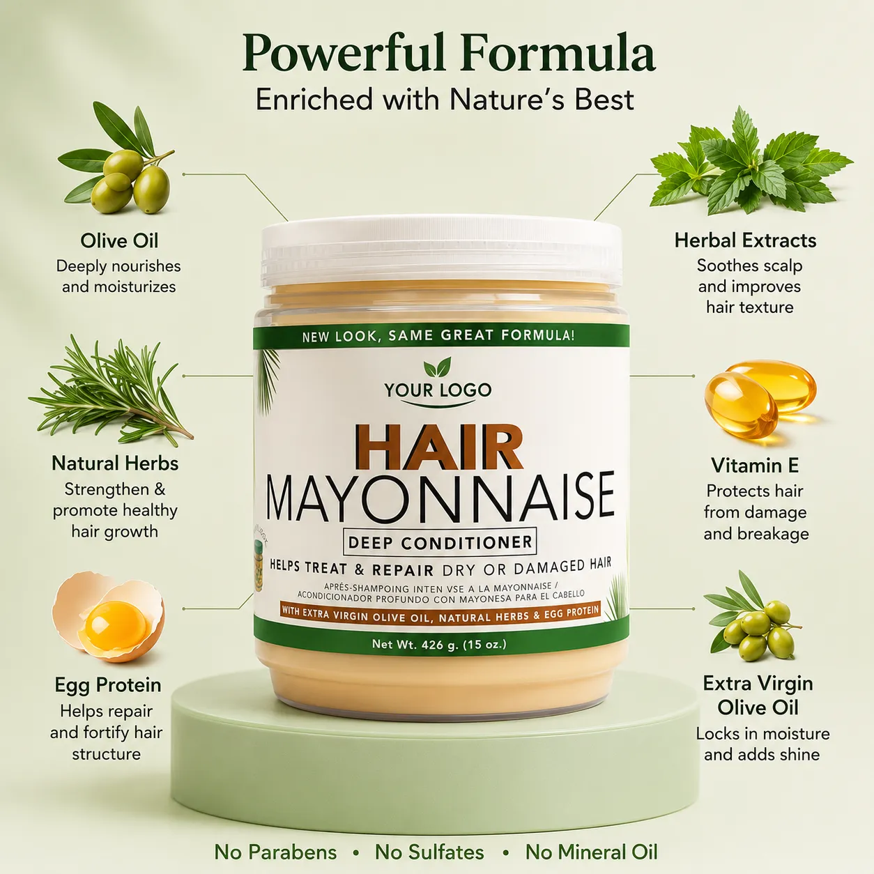 Private Label Hair Mayonnaise Deep Conditioner
