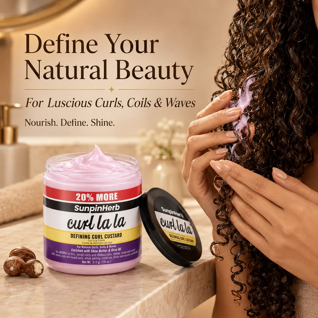 Private Label Curl Defining Custard Manufacturer