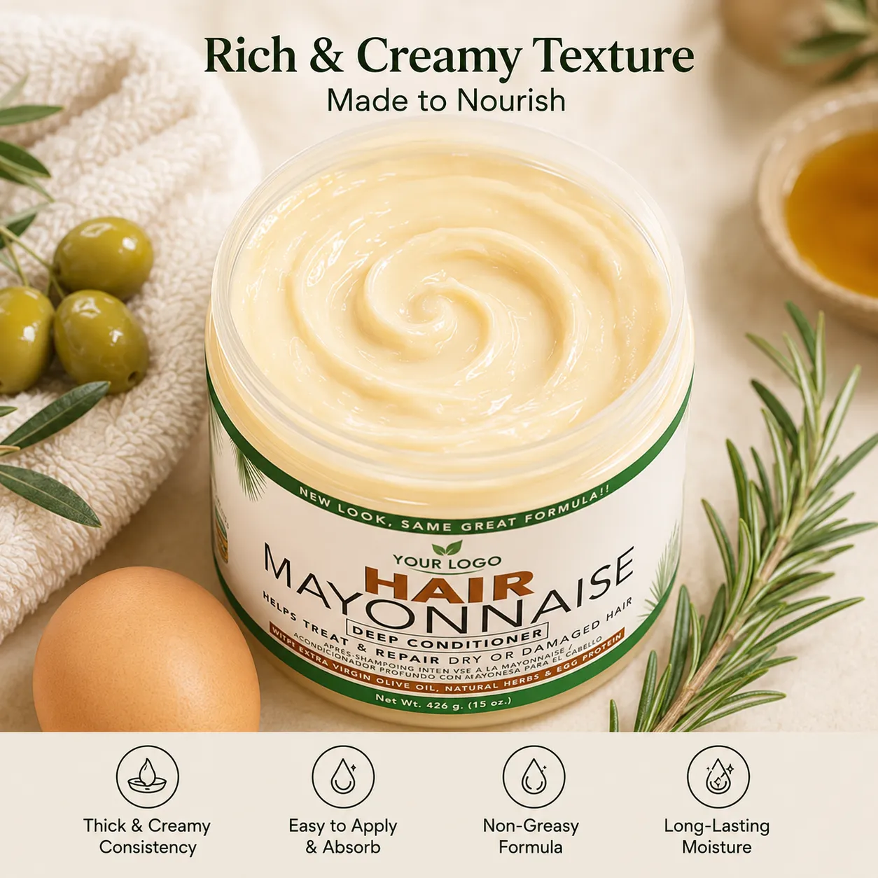 Private Label Hair Mayonnaise Deep Conditioner